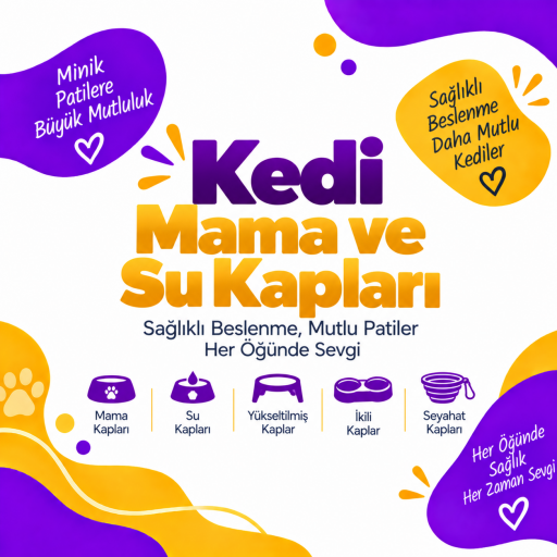 Kedi Mama ve Su Kapları
