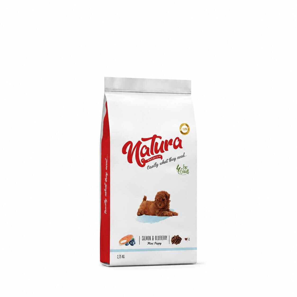 Natura Premium Somonlu Yaban Mersinli Küçük Irk Yavru Köpek Maması 2,75 Kg