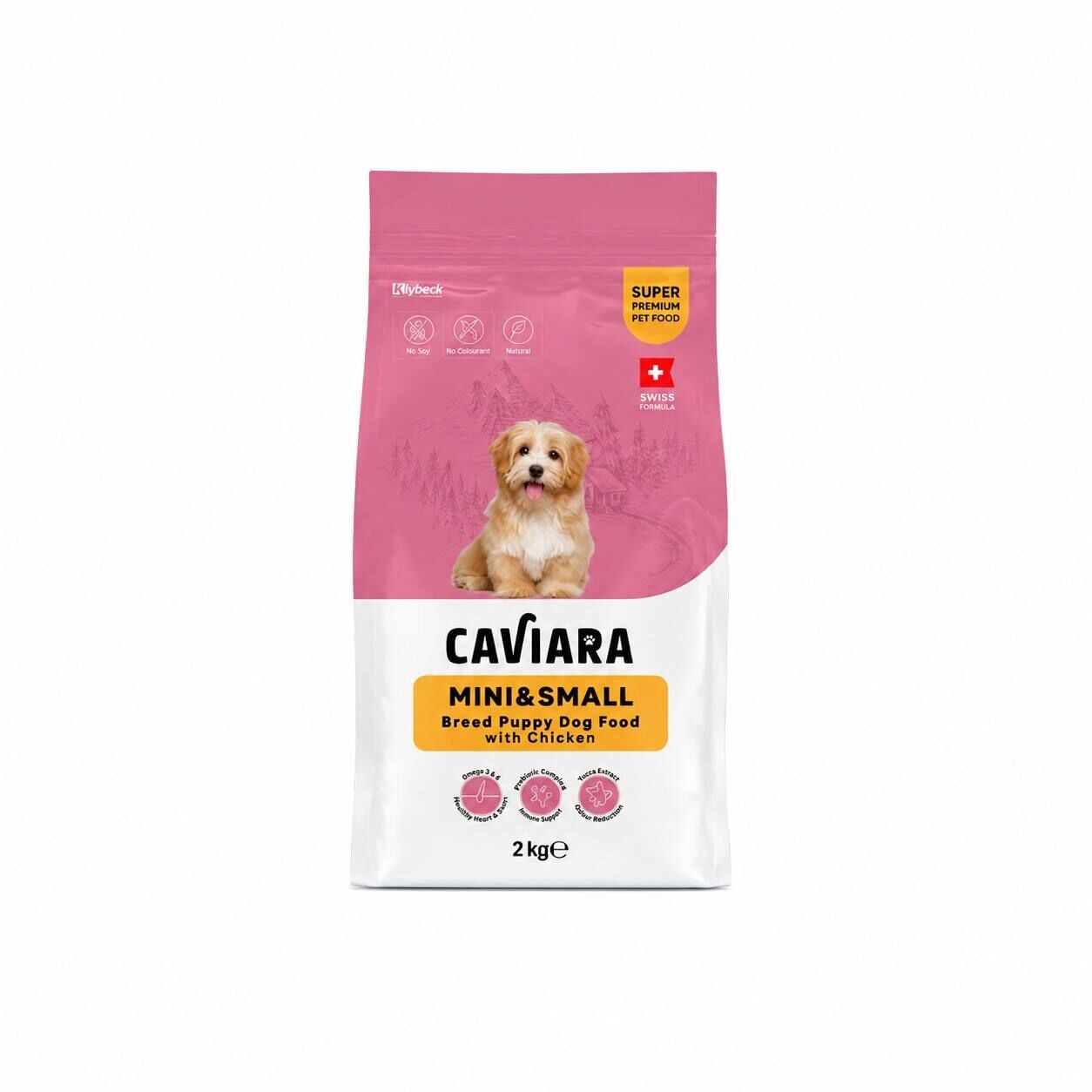 Caviara Tavuklu Mini ve Küçük Irk Yavru Köpek Maması 2 Kg