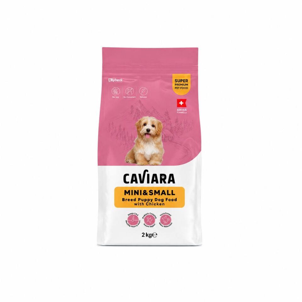 Caviara Tavuklu Mini ve Küçük Irk Yavru Köpek Maması 2 Kg