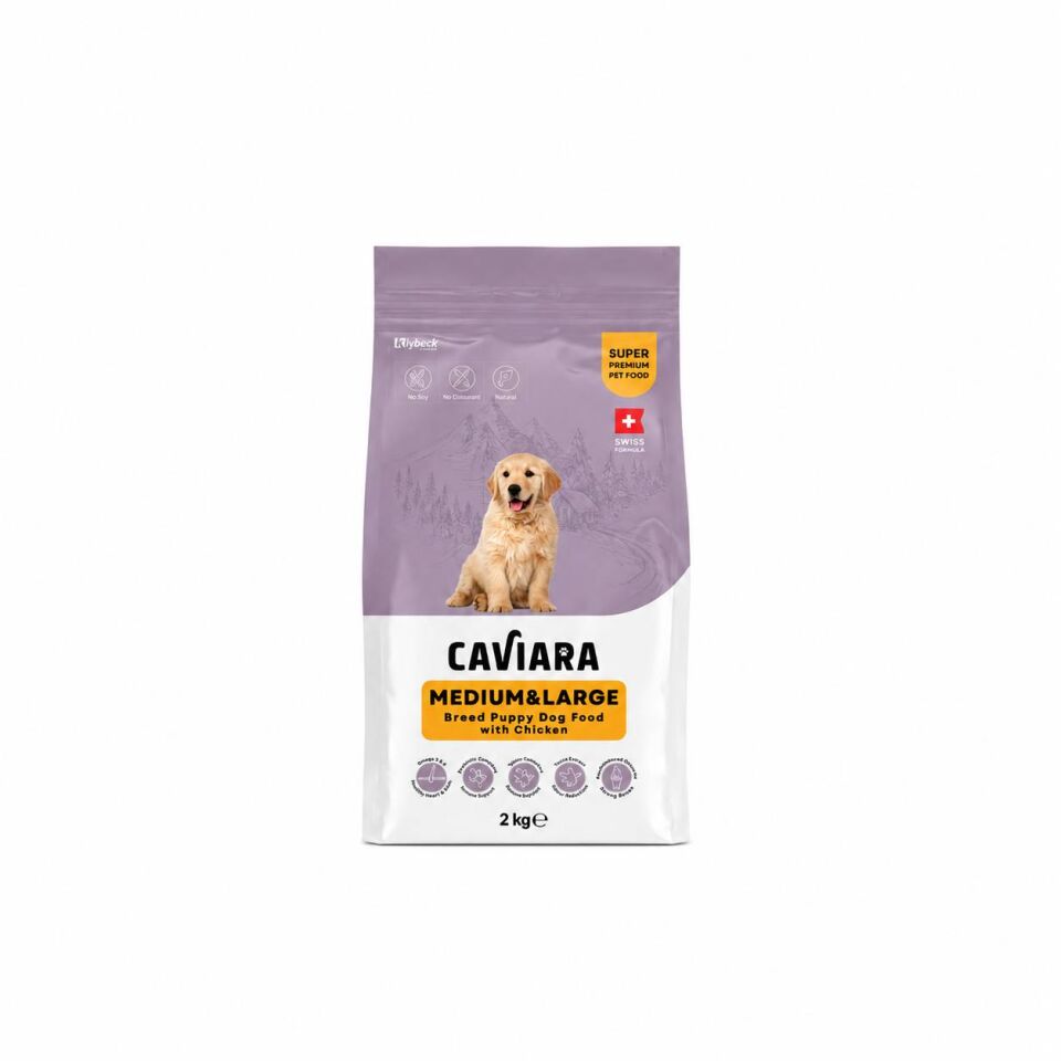 Caviara Tavuklu Orta ve Büyük Irk Yavru Köpek Maması 2 Kg