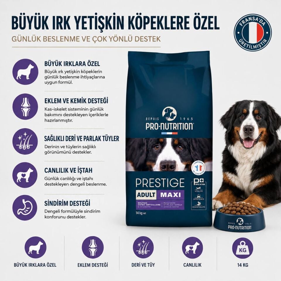 Pro Nutrition Prestige Büyük Irk Yetişkin Köpek Maması 14 Kg
