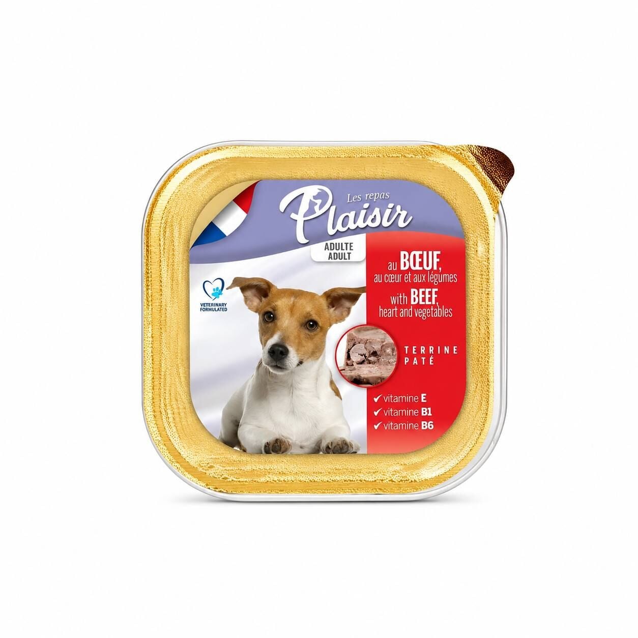 Plaisir Pate Ezme Biftek ve Sebzeli Yetişkin Köpek Konservesi 150 Gr
