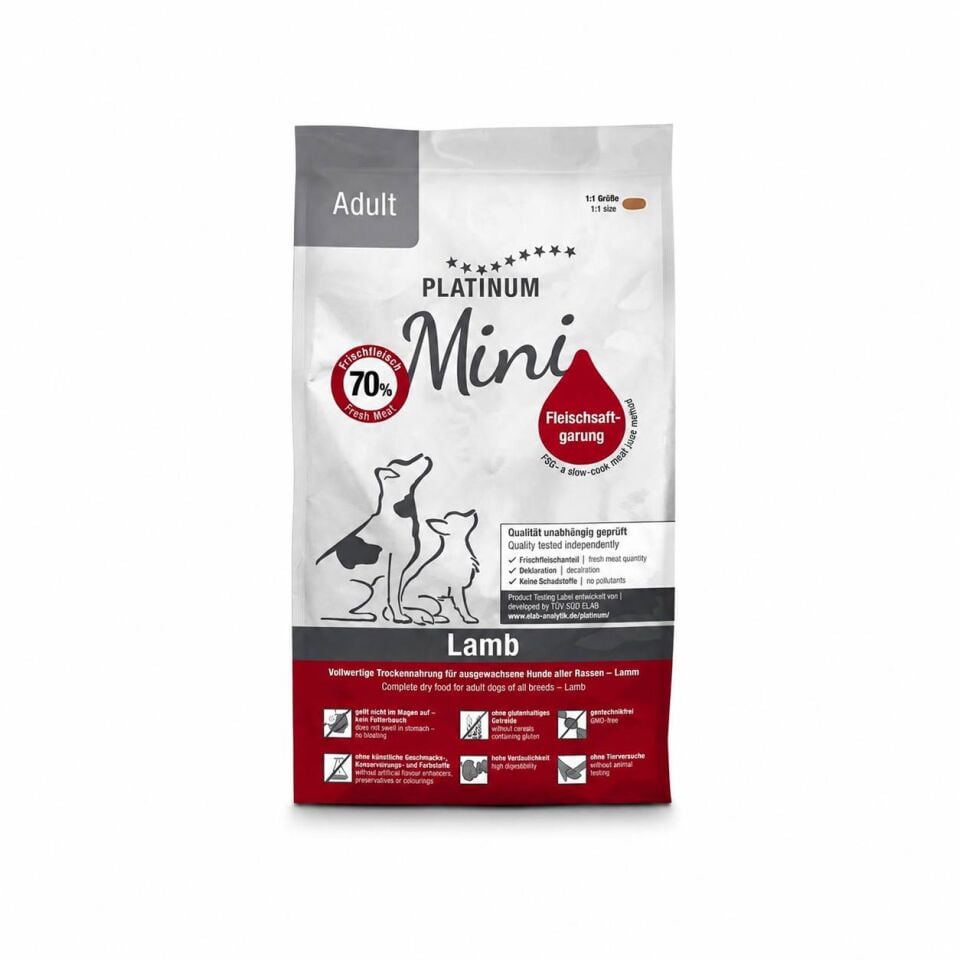 Platinum Mini Kuzulu Yetişkin Köpek Maması 900 Gr