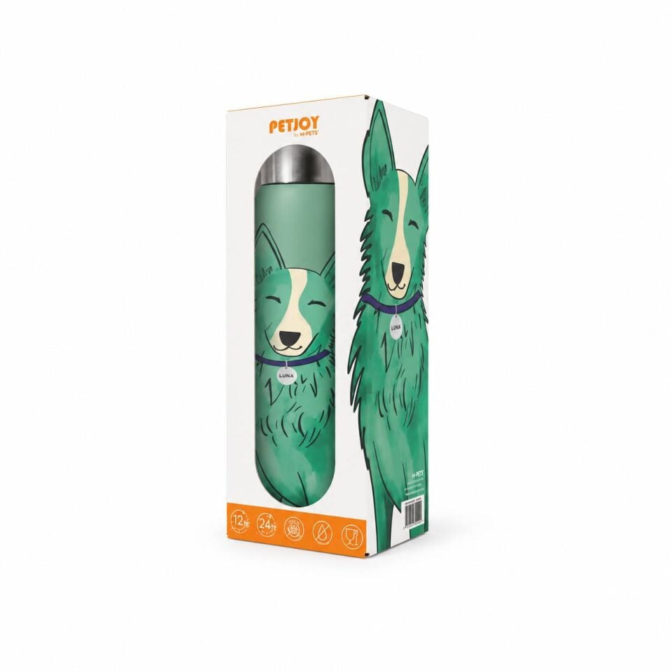 M-Pets PetJoy Purrefect Luna Yeşil Termos