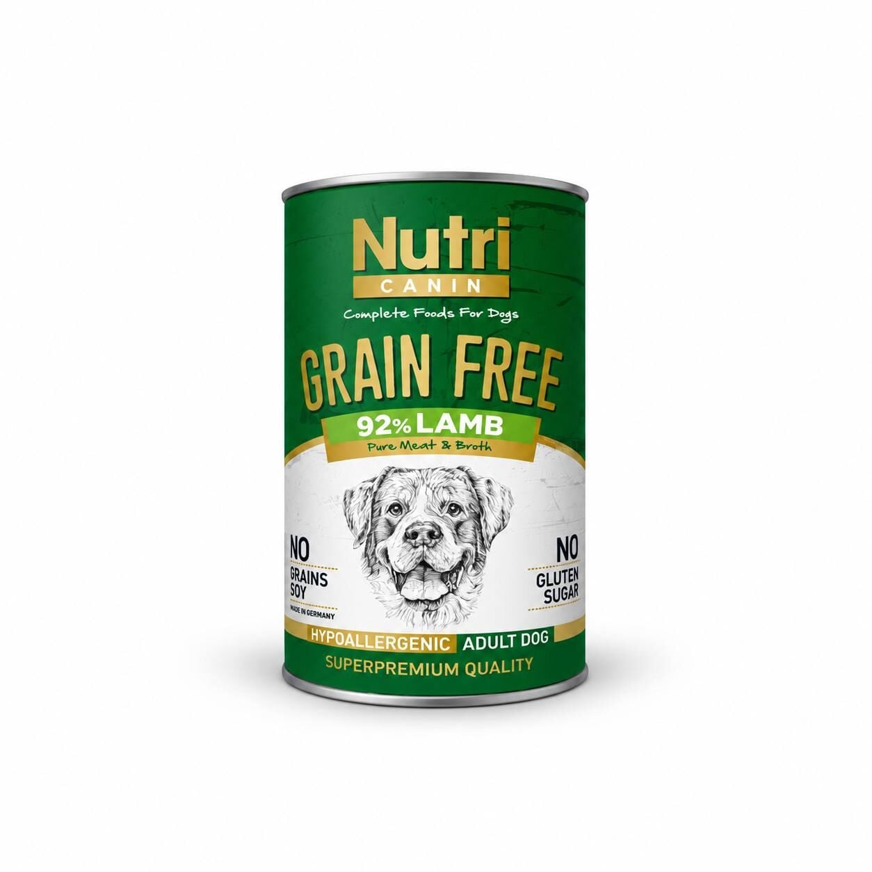 Nutri Canin Tahılsız Kuzulu Patatesli Yetişkin Köpek Konservesi 400 Gr