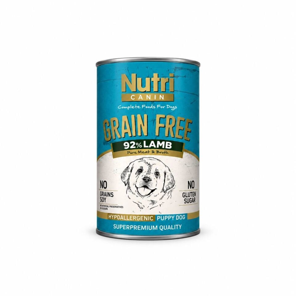 Nutri Canin Tahılsız Kuzulu Yavru Köpek Konservesi 400 Gr