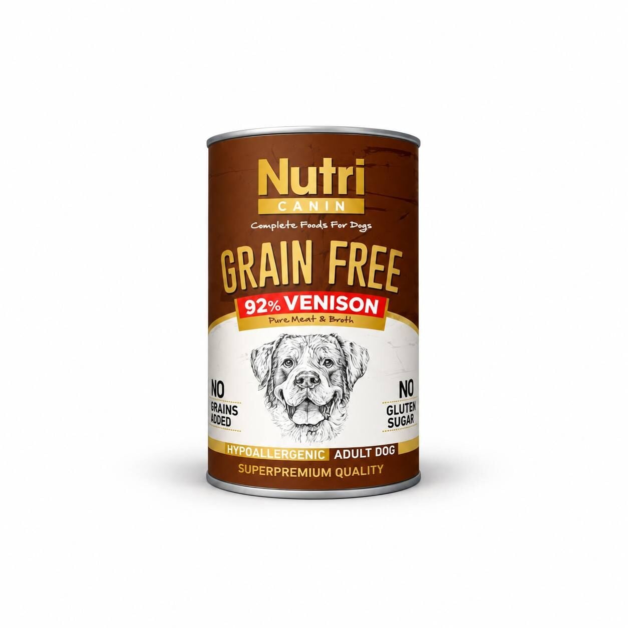 Nutri Canin Tahılsız Geyik Etli Patatesli Yetişkin Köpek Konservesi 400 Gr