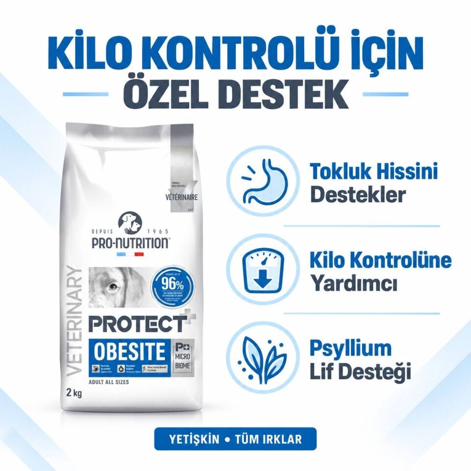 Pro Nutrition Protect Veterinary Obesite Kilo Kontrolü İçin Köpek Maması 2 Kg