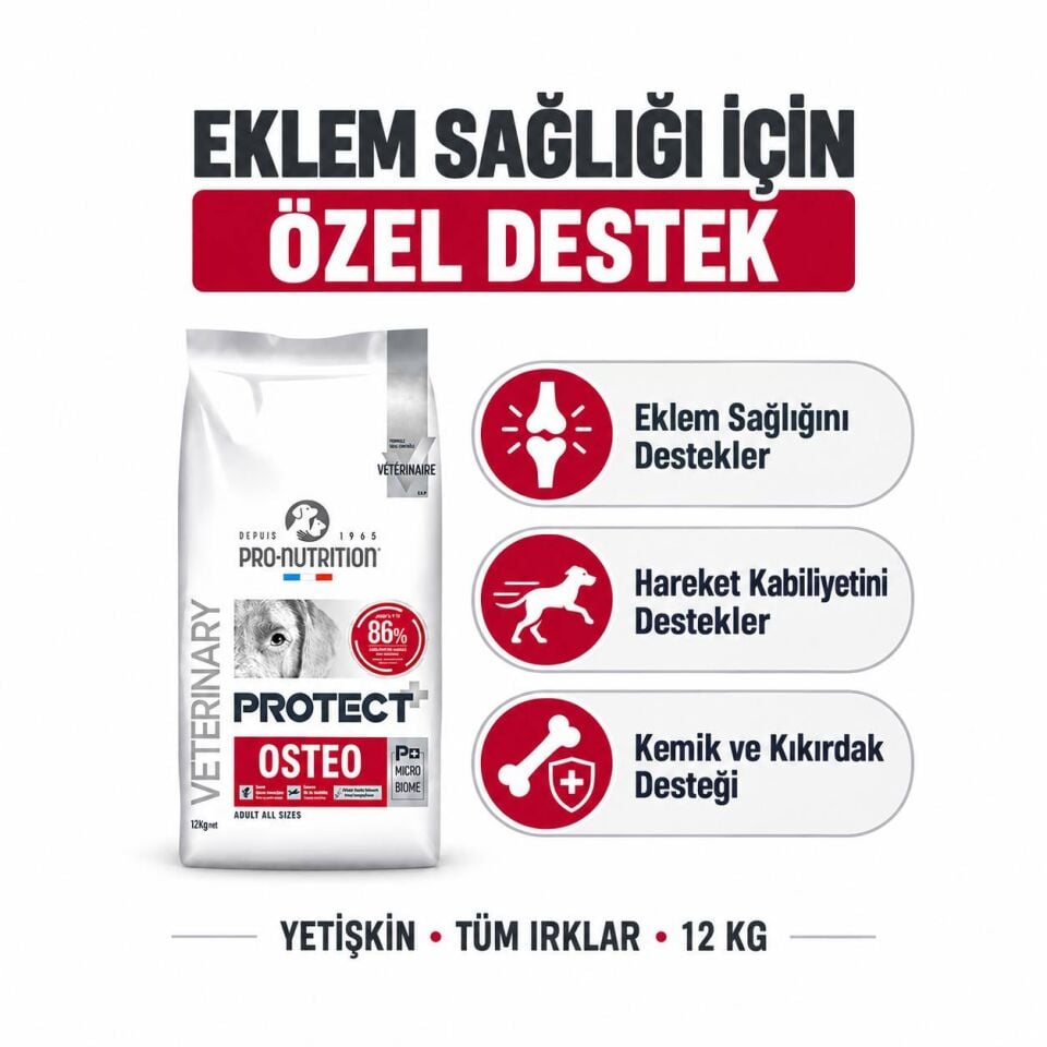 Pro Nutrition Protect Veterinary Osteo Eklem Sağlığı Destekleyici Köpek Maması 12 Kg