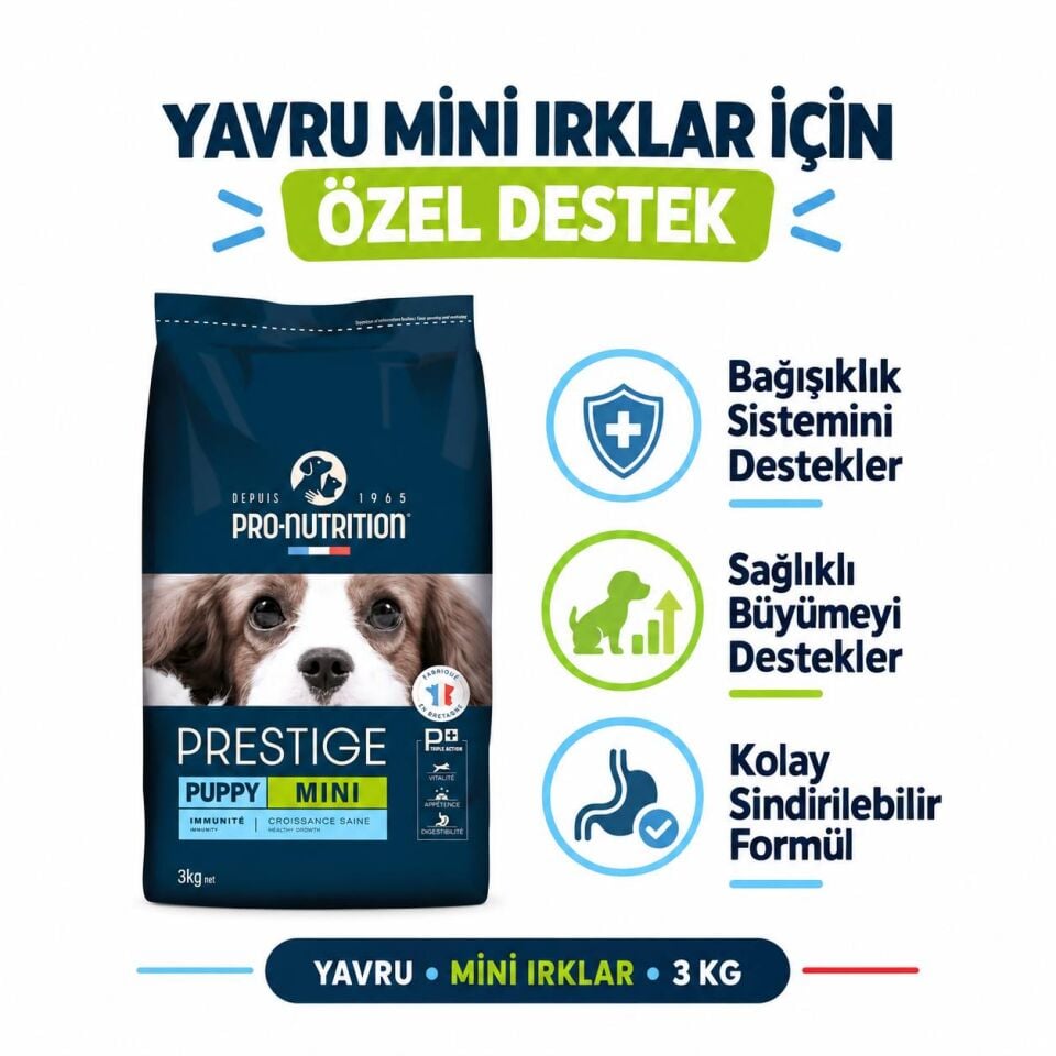 Pro Nutrition Prestige Küçük Irk Yavru Köpek Maması 3 Kg