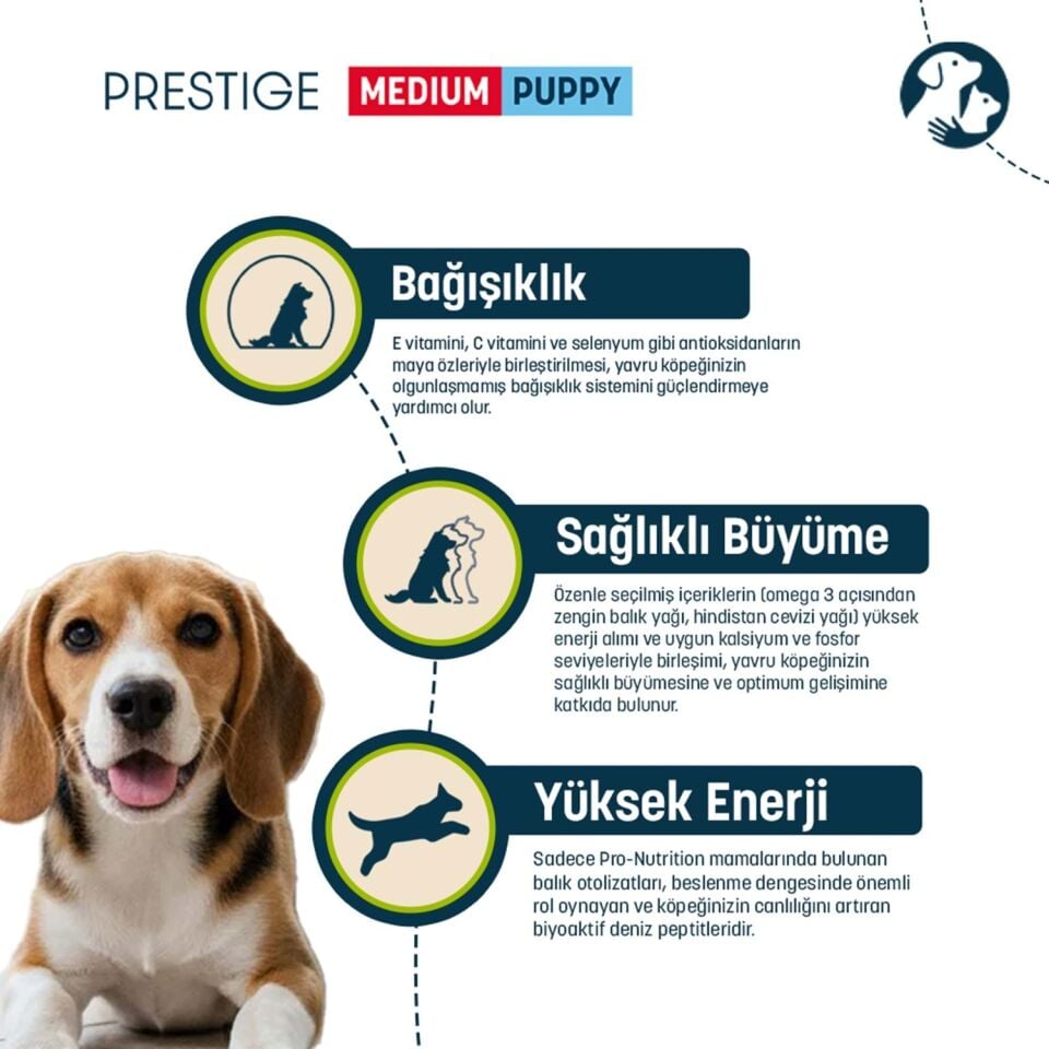 Pro Nutrition Prestige Orta Irk Yavru Köpek Maması 3 Kg