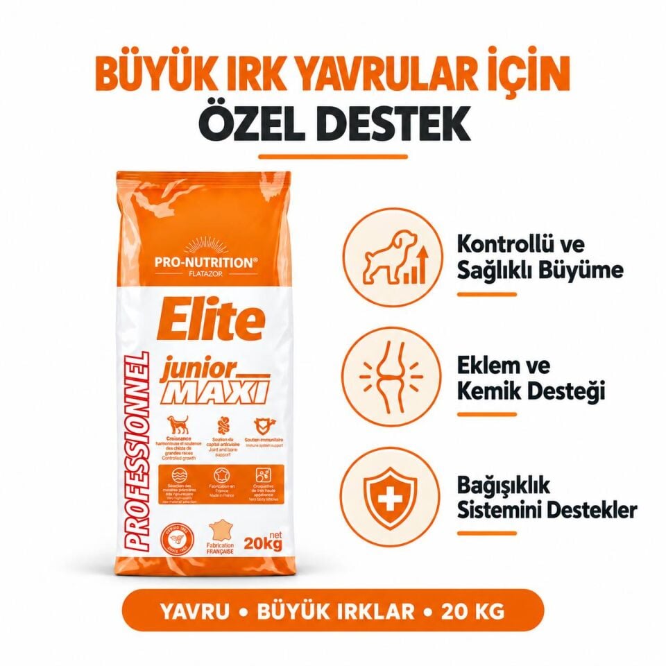 Pro Nutrition Elite Çiftlik Serisi Büyük Irk Yavru Köpek Maması 20 Kg