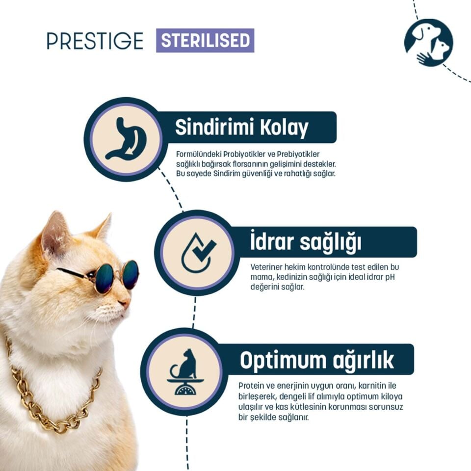 Pro Nutrition Prestige Sterilised Tavuklu Kısırlaştırılmış Kedi Maması 10 Kg