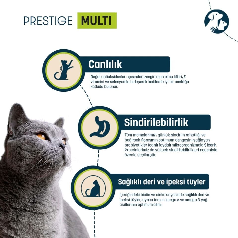 Pro Nutrition Prestige Multi Kümes Hayvanlı Yetişkin Kedi Maması 2 Kg