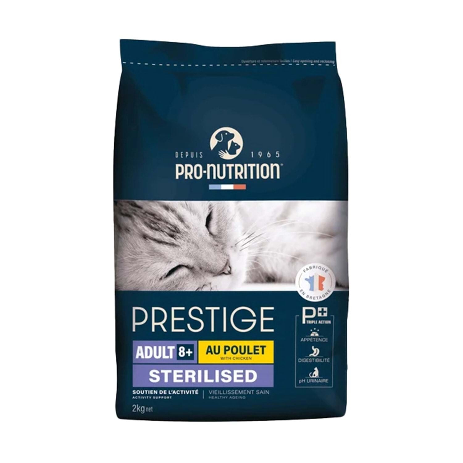 Pro Nutrition Prestige 8+ Kısırlaştırılmış Tavuklu Yetişkin Kedi Maması 2 Kg