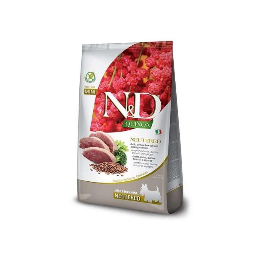 N&D Quinoa Neutered Mini Ördekli Kısırlaştırılmış Küçük Irk Köpek Maması 7 Kg