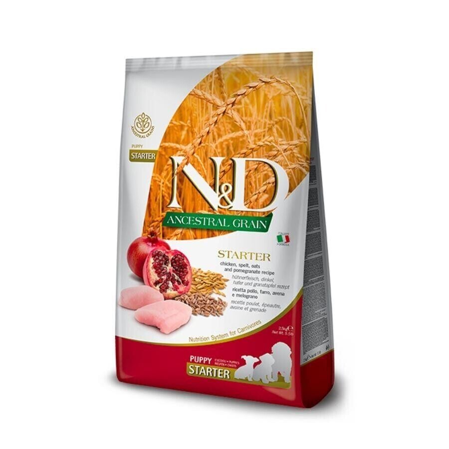 N&D Düşük Tahıllı Tavuklu Narlı Starter Anne ve Yavru Köpek Maması 2,5 Kg