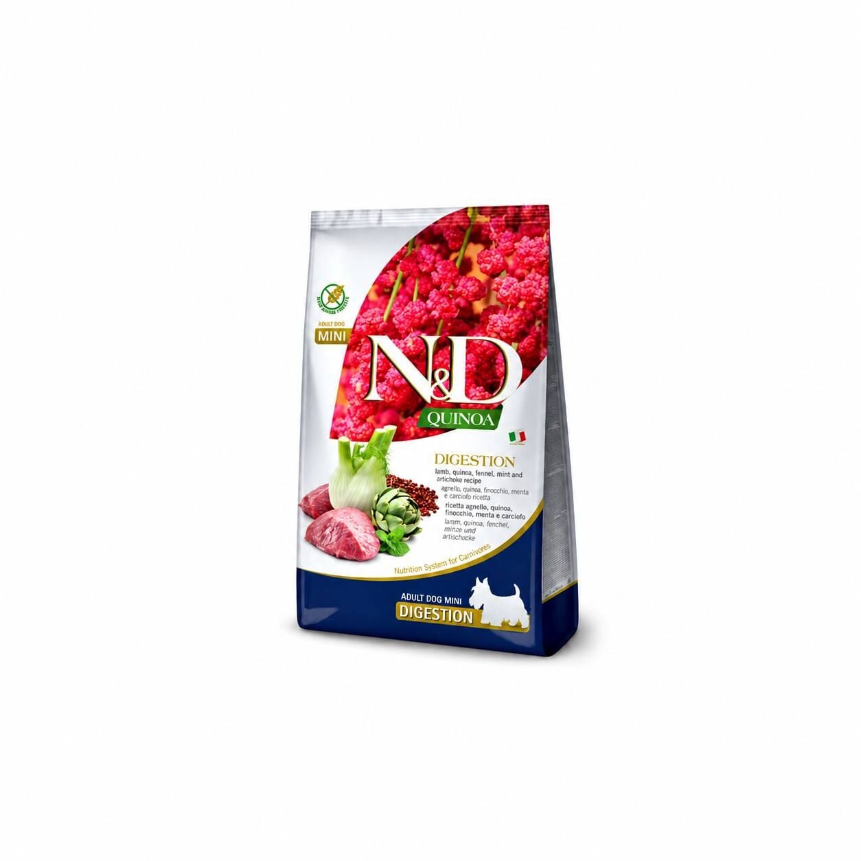 N&D Quinoa Digestion Hassas Sindirim İçin Kuzu Etli Küçük Irk Köpek Maması 2,5 Kg