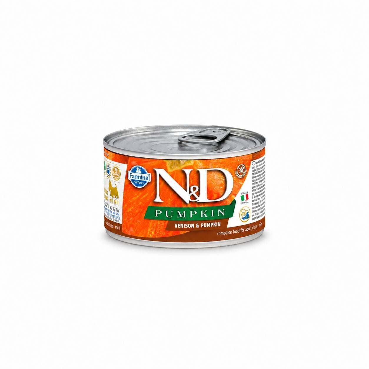 N&D Pumpkin Mini Balkabaklı ve Geyikli Yetişkin Köpek Konservesi 140 Gr