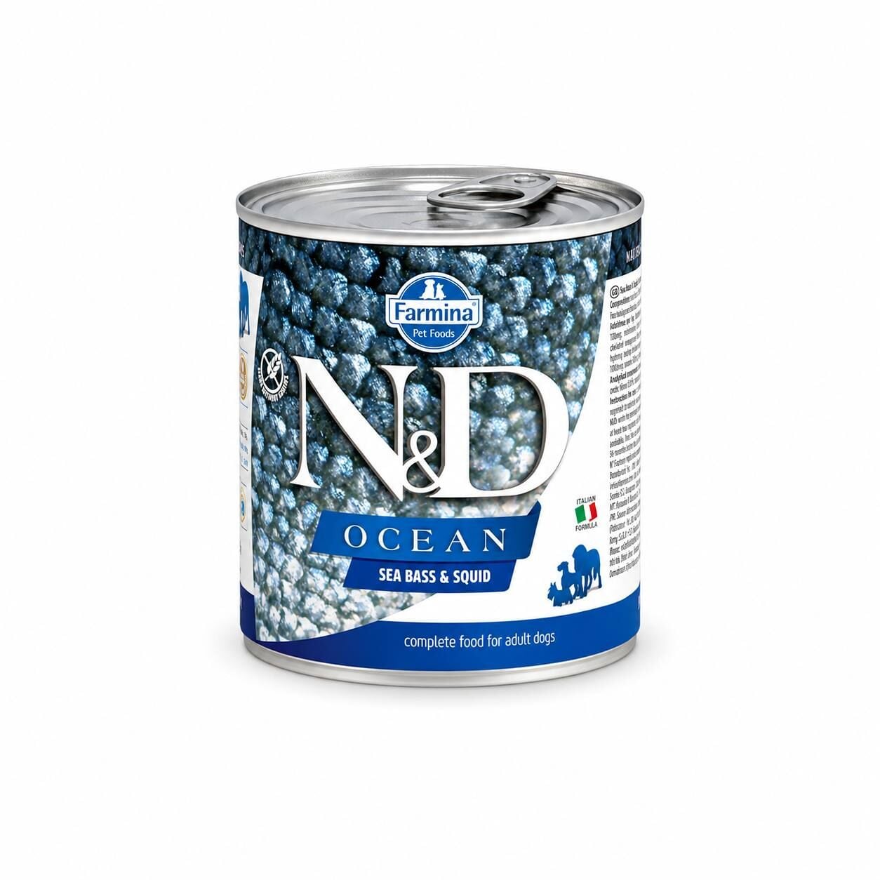 N&D Ocean Levrek ve Mürekkep Balıklı Yetişkin Köpek Konservesi 285 Gr