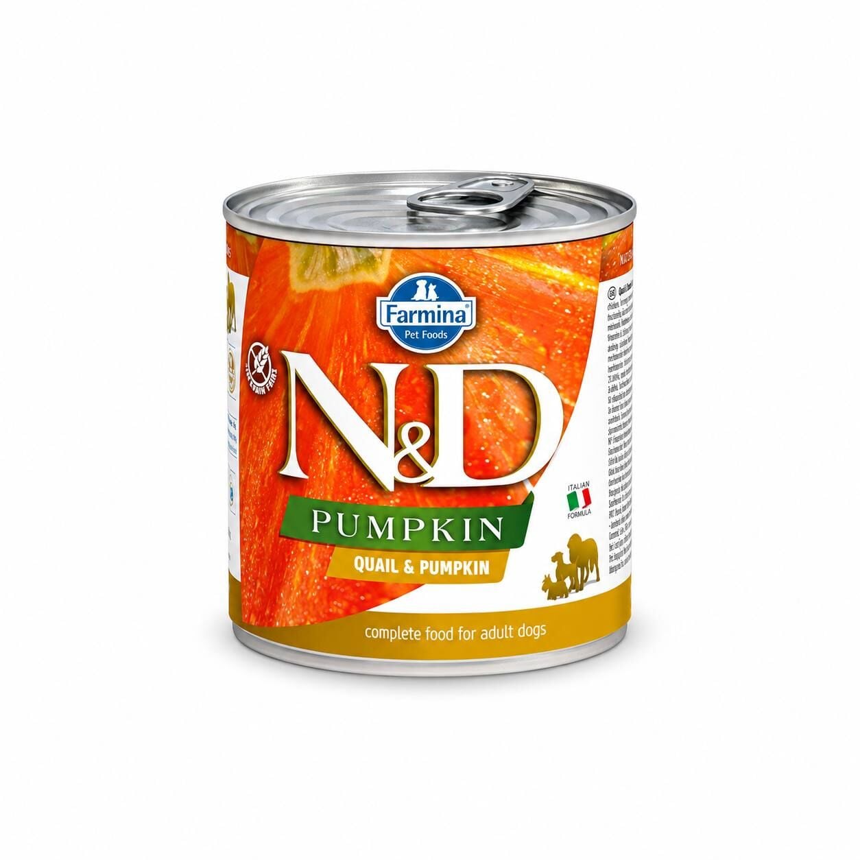 N&D Pumpkin Balkabaklı Tahılsız Bıldırcınlı Yetişkin Köpek Konservesi 285 Gr