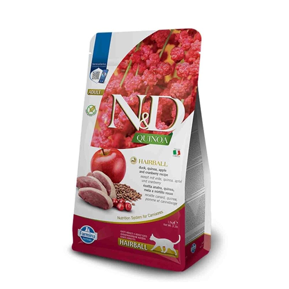 N&D Quinoa Tahılsız Tüy Yumağı Önleyici Yetişkin Kedi Maması 1,5 Kg
