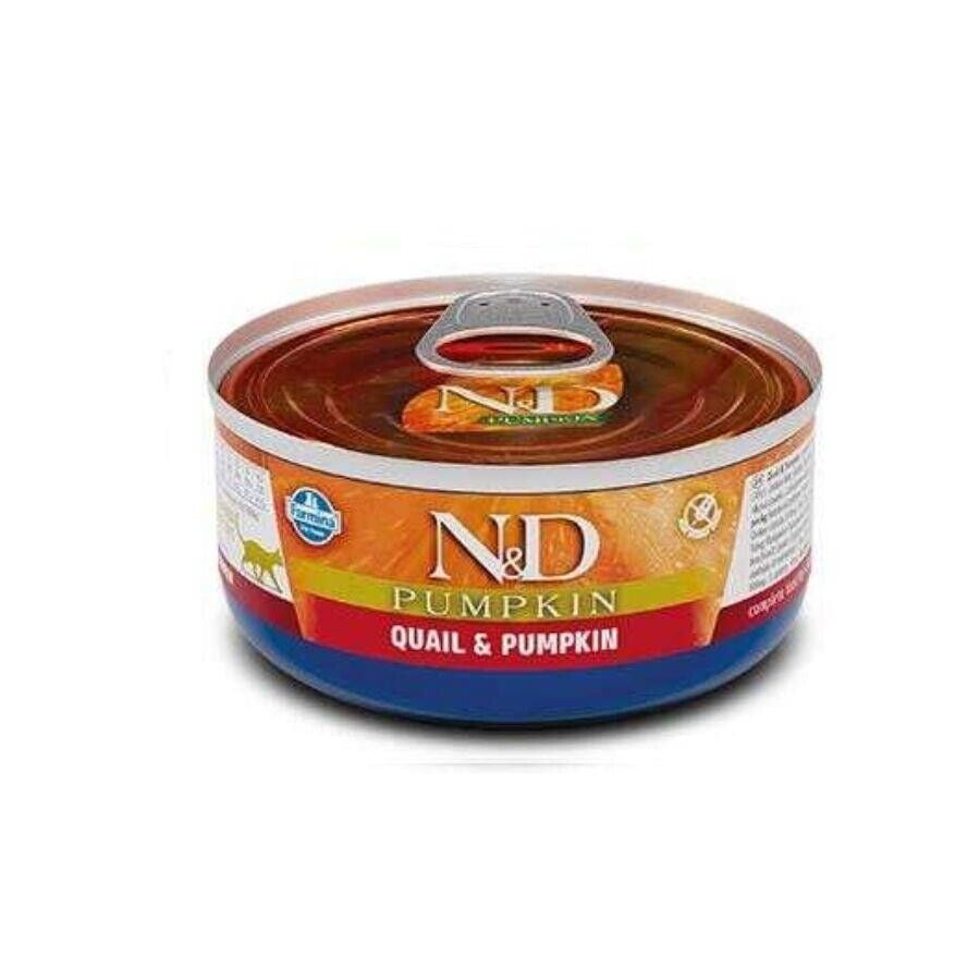 N&D Balkabaklı Tahılsız Bıldırcın Etli Yetişkin Kedi Konservesi 70 Gr
