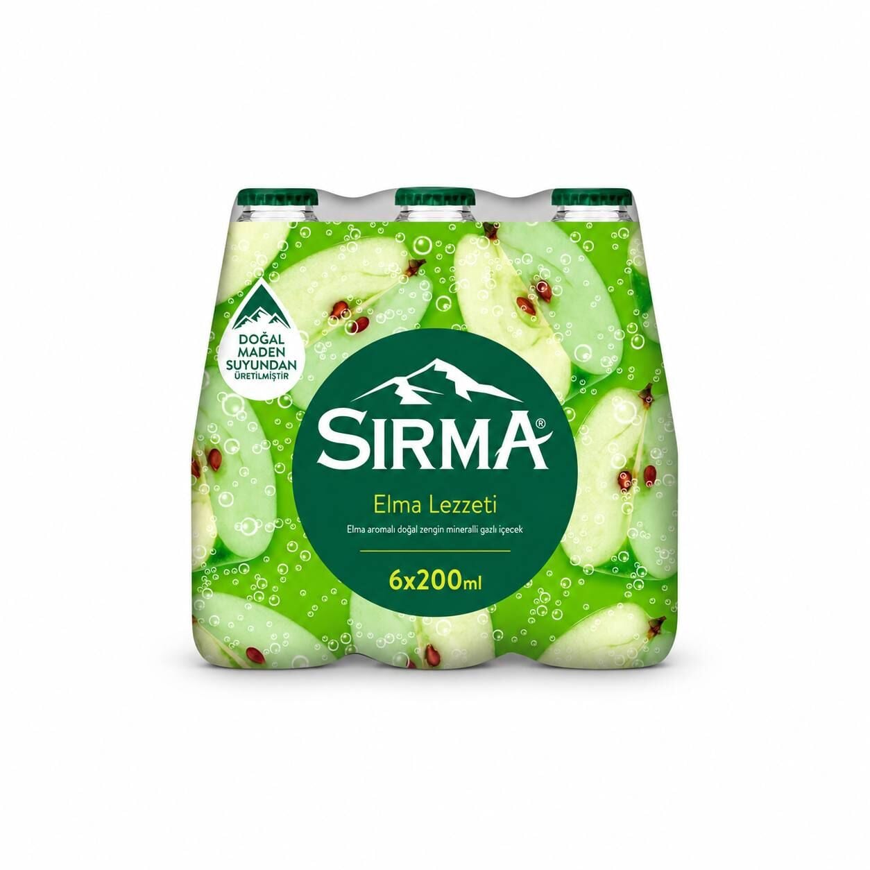Sırma Soda C+ Elma Aromalı 6 x 200 Ml