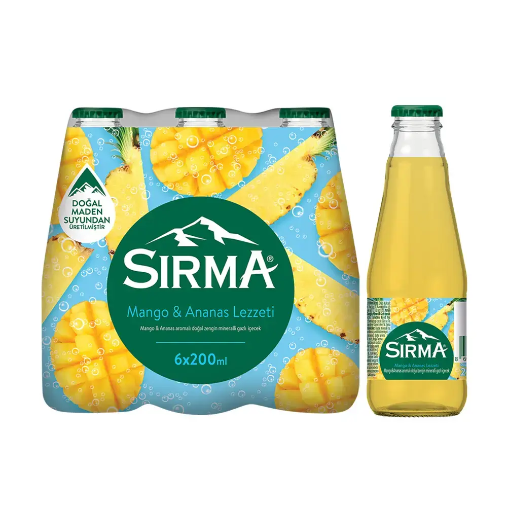Sırma +C Mango Ananas Aromalı Mineralli İçecek 6 x 200 Ml