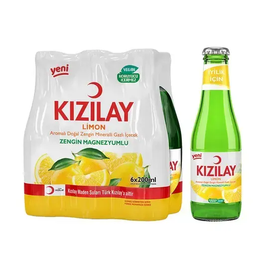 Kızılay Limonlu Maden Suyu 6 x 200 Ml