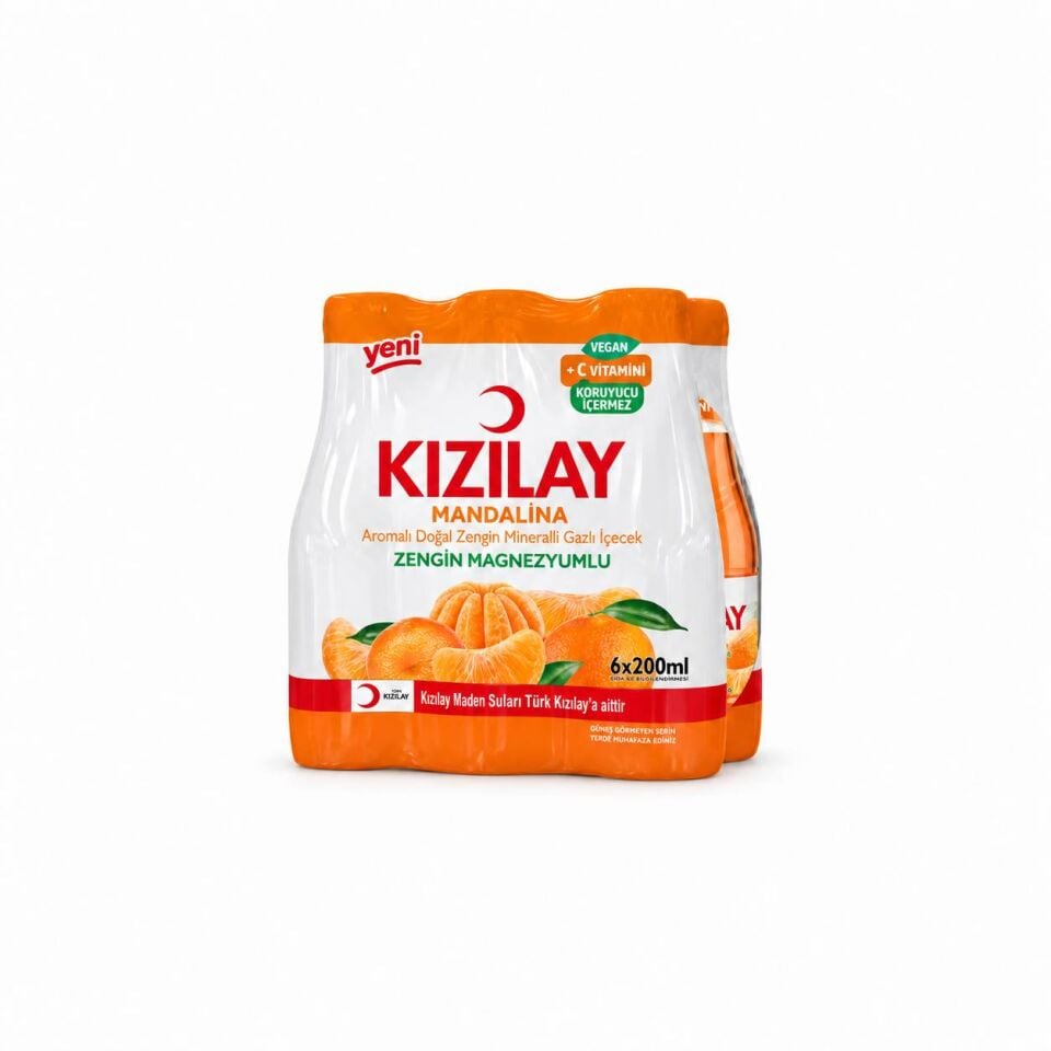 Kızılay C Vitaminli Mandalina Aromalı Maden Suyu 6 x 200 Ml