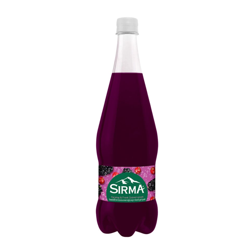 Sırma Karadut ve Frenk Üzümü Aromalı Maden Suyu 1 L