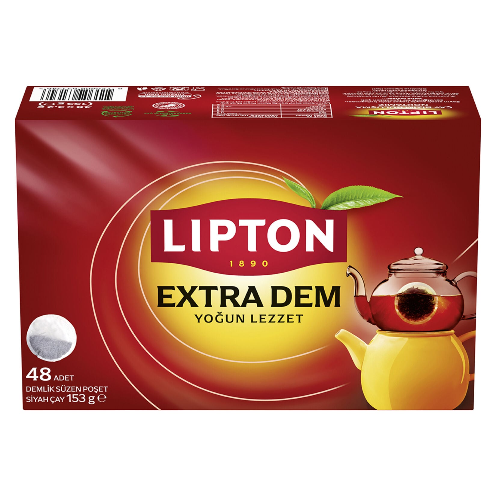 Lipton Extra Dem Demlik Poşet Çay 48'li 153 Gr