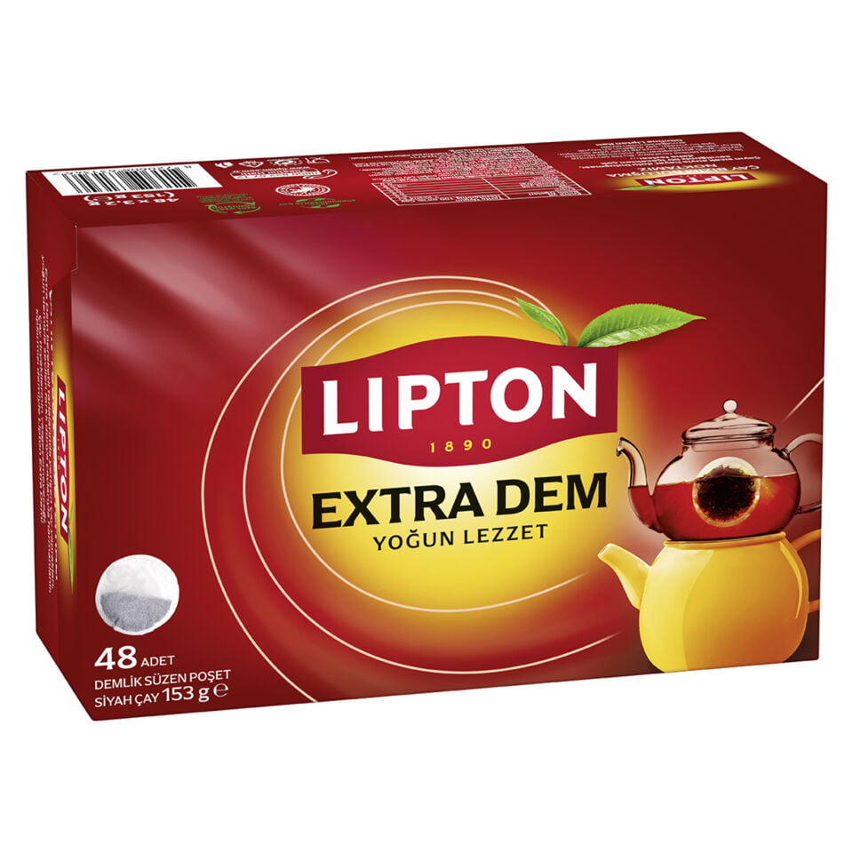 Lipton Extra Dem Demlik Poşet Çay 48'li 153 Gr