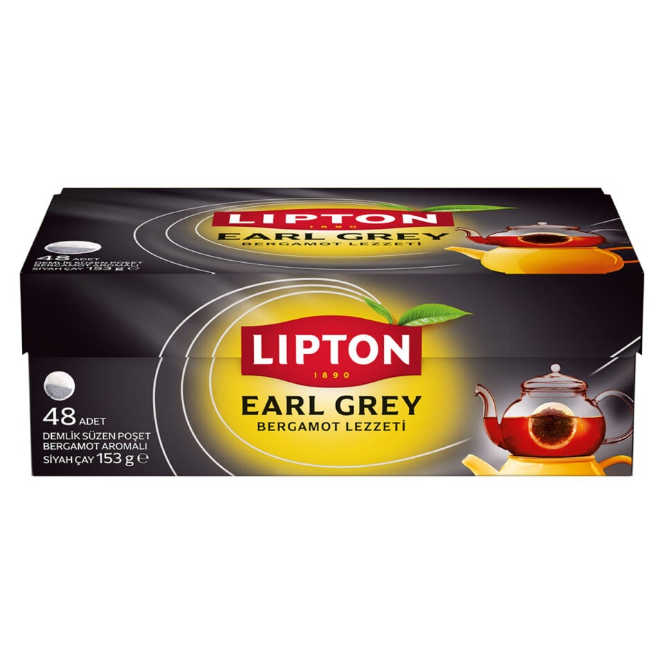 Lipton Earl Grey Demlik Poşet Çay 48'li 153 Gr