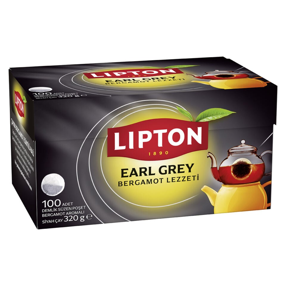 Lipton Earl Grey Demlik Poşet Çay 100'lü 320 Gr