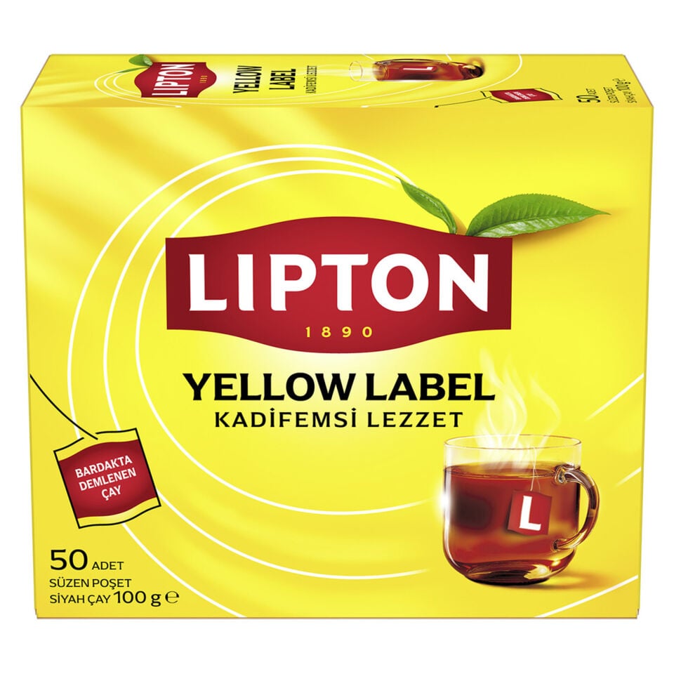 Lipton Yellow Label Bardak Poşet Çay 100'lü 200 Gr