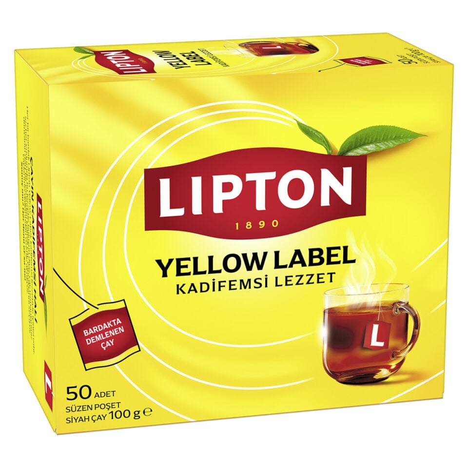 Lipton Yellow Label Bardak Poşet Çay 100'lü 200 Gr