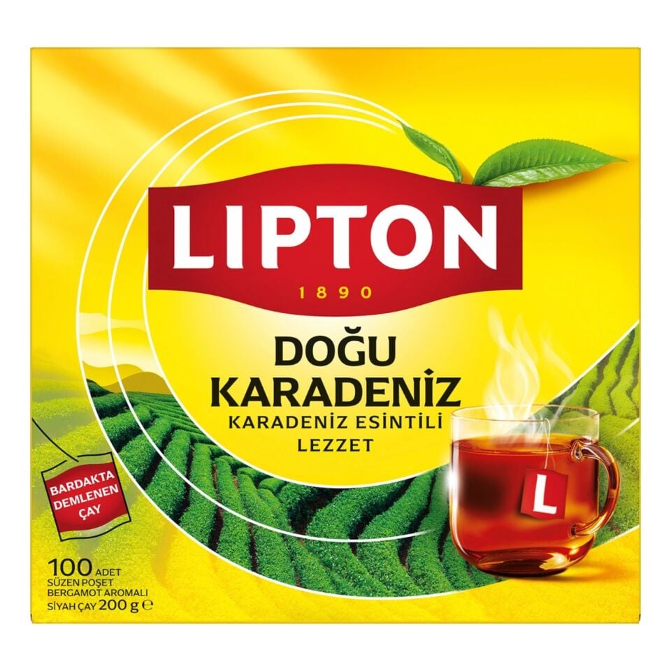 Lipton Doğu Karadeniz Bardak Poşet Çay 100'lü 200 Gr