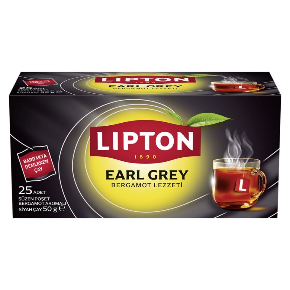 Lipton Earl Grey Bardak Poşet Çay 25'li 50 Gr