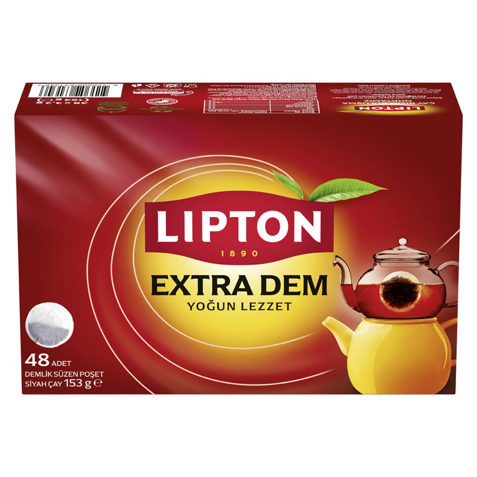 Lipton Extra Dem Demlik Poşet Çay 48'li 153 Gr