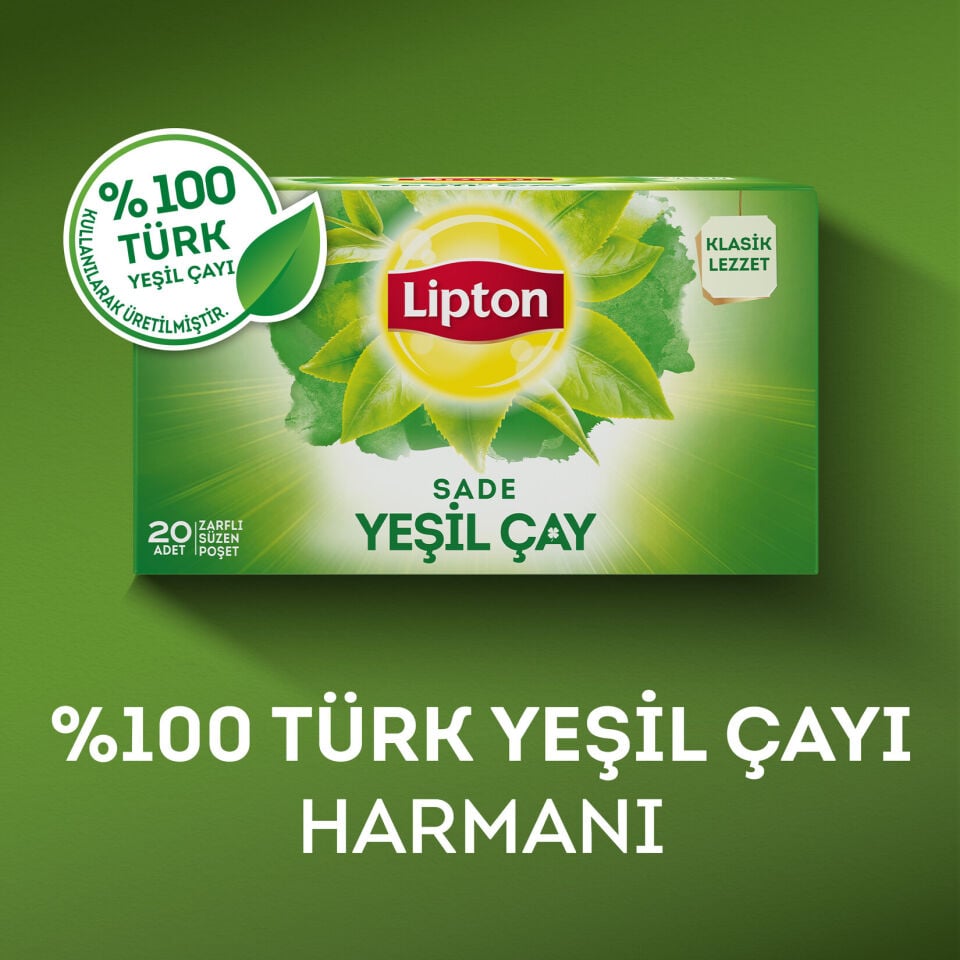 Lipton Yeşil Çay Bardak Poşet 20'li 30 Gr